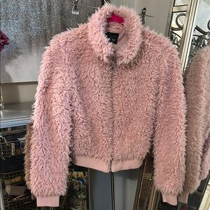Pink Fuzzy Women's Jacket
